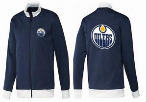 NHL Edmonton Oilers Zip Jackets Dark Blue