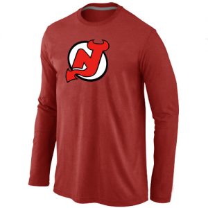 NHL New Jersey Devils Big & Tall Logo Long Sleeves T-Shirt Red