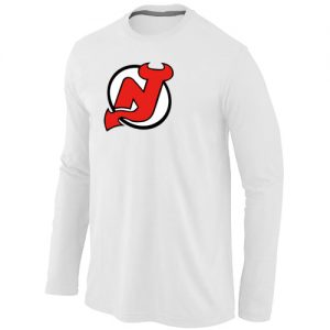 NHL New Jersey Devils Big & Tall Logo Long Sleeves T-Shirt White
