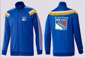NHL New York Rangers Zip Jackets Blue-4