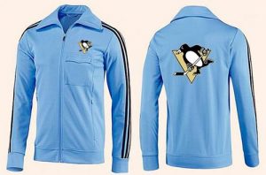 NHL Pittsburgh Penguins Zip Jackets Light Blue