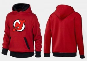New Jersey Devils Pullover Hoodie Red & Black