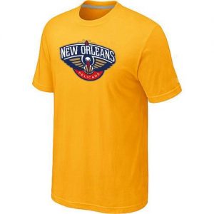 New Orleans Pelicans Big & Tall Primary Logo T-Shirt Yellow