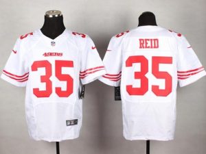 Nike 49ers #35 Eric Reid White Men's Stitched NFL Elite Jersey
