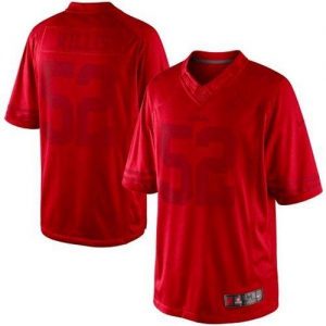 Nike 49ers #52 Patrick Willis Red Men's Embroidered NFL Drenched Limited Jersey
