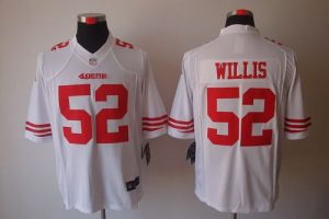 Nike 49ers #52 Patrick Willis White Men's Embroidered NFL Limited Jersey
