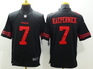 Nike 49ers #7 Colin Kaepernick Black Alternate Men's Stitched NFL Limited Jersey