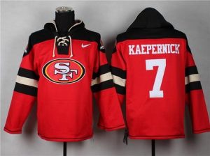 Nike 49ers #7 Colin Kaepernick Red Player Pullover NFL Hoodie