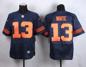 Nike Bears #13 Kevin White Navy Blue 1940s Throwback Men's Stitched NFL Elite Jersey