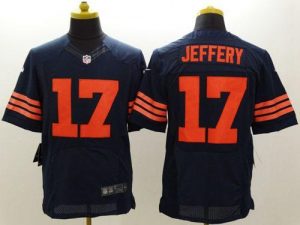 Nike Bears #17 Alshon Jeffery Navy Blue 1940s Throwback Men's Stitched NFL Elite Jersey