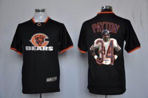 Nike Bears #34 Walter Payton Black Men's NFL Game All Star Fashion Jersey
