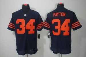 Nike Bears #34 Walter Payton Navy Blue 1940s Throwback Men's Embroidered NFL Elite Jersey