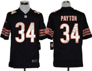 Nike Bears #34 Walter Payton Navy Blue Team Color Men's Embroidered NFL Game Jersey