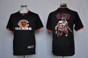 Nike Bears #54 Brian Urlacher Black Men's NFL Game All Star Fashion Jersey