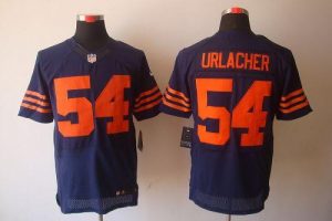 Nike Bears #54 Brian Urlacher Navy Blue 1940s Throwback Men's Embroidered NFL Elite Jersey