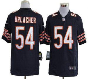 Nike Bears #54 Brian Urlacher Navy Blue Team Color Men's Embroidered NFL Game Jersey