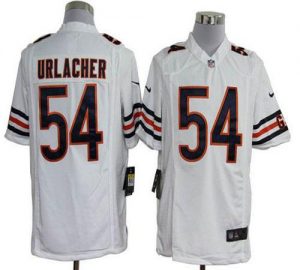 Nike Bears #54 Brian Urlacher White Men's Embroidered NFL Game Jersey