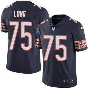Nike Bears #75 Kyle Long Navy Blue Men's Stitched NFL Limited Rush Jersey
