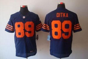 Nike Bears #89 Mike Ditka Navy Blue 1940s Throwback Men's Embroidered NFL Elite Jersey