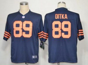 Nike Bears #89 Mike Ditka Navy Blue 1940s Throwback Men's Embroidered NFL Game Jersey