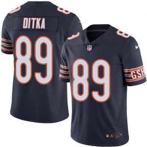 Nike Bears #89 Mike Ditka Navy Blue Men's Stitched NFL Limited Rush Jersey