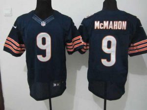 Nike Bears #9 Jim McMahon Navy Blue Team Color Men's Embroidered NFL Elite Jersey