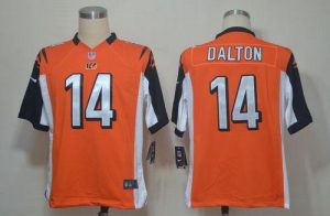 Nike Bengals #14 Andy Dalton Orange Alternate Men's Embroidered NFL Game Jersey