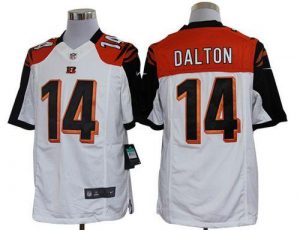 Nike Bengals #14 Andy Dalton White Men's Embroidered NFL Limited Jersey