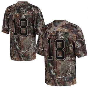 Nike Bengals #18 A.J. Green Camo Men's Embroidered NFL Realtree Elite Jersey