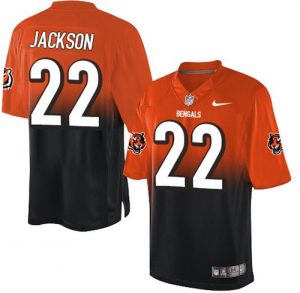 Nike Bengals #22 William Jackson Orange Black Men's Stitched NFL Elite Fadeaway Fashion Jersey