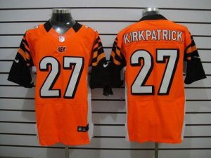 Nike Bengals #27 Dre Kirkpatrick Orange Alternate Men's Embroidered NFL Elite Jersey