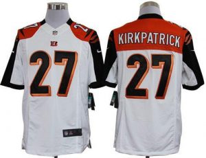 Nike Bengals #27 Dre Kirkpatrick White Men's Embroidered NFL Limited Jersey