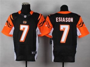 Nike Bengals #7 Boomer Esiason Black Team Color Men's Stitched NFL Elite Jersey