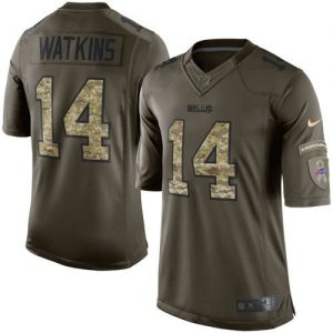 Nike Bills #14 Sammy Watkins Green Men's Stitched NFL Limited Salute To Service Jersey