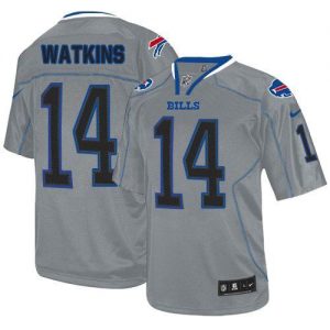 Nike Bills #14 Sammy Watkins Lights Out Grey Men's Stitched NFL Elite Jersey