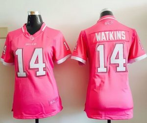 Nike Bills #14 Sammy Watkins Pink Women's Stitched NFL Elite Bubble Gum Jersey