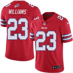 Nike Bills #23 Aaron Williams Red Men's Stitched NFL Elite Rush Jersey