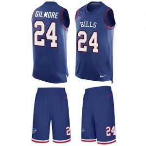 Nike Bills #24 Stephon Gilmore Royal Blue Team Color Men's Stitched NFL Limited Tank Top Suit Jersey