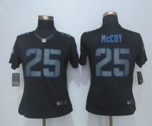 Nike Bills #25 LeSean McCoy Black Impact Women's Stitched NFL Limited Jersey