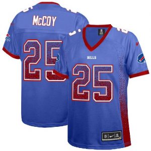 Nike Bills #25 LeSean McCoy Royal Blue Team Color Women's Stitched NFL Elite Drift Fashion Jersey