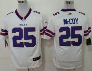Nike Bills #25 LeSean McCoy White Men's Stitched NFL Game Jersey