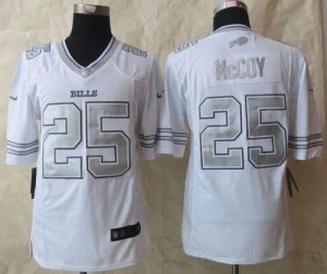 Nike Bills #25 LeSean McCoy White Men's Stitched NFL Limited Platinum Jersey