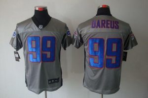 Nike Bills #99 Marcell Dareus Grey Shadow Men's Embroidered NFL Elite Jersey