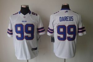 Nike Bills #99 Marcell Dareus White Men's Embroidered NFL Limited Jersey