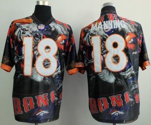 Nike Broncos #18 Peyton Manning Team Color Men's Stitched NFL Elite Fanatical Version Jersey
