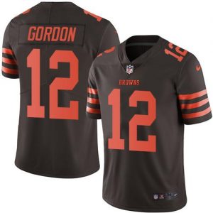 Nike Browns #12 Josh Gordon Brown Youth Stitched NFL Limited Rush Jersey