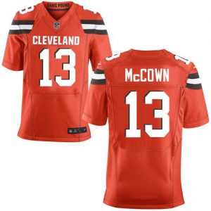 Nike Browns #13 Josh McCown Orange Alternate Men's Stitched NFL New Elite Jersey