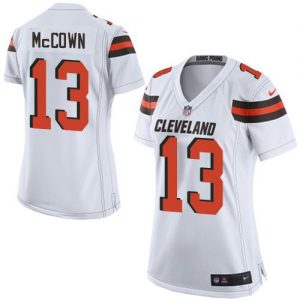 Nike Browns #13 Josh McCown White Women's Stitched NFL New Elite Jersey