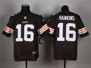 Nike Browns #16 Andrew Hawkins Brown Team Color Men's Stitched NFL Elite Jersey