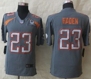 Nike Browns #23 Joe Haden Grey Pro Bowl Men's Stitched NFL Elite Team Irvin Jersey